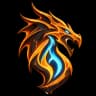 Original dragon and magic flame site mark